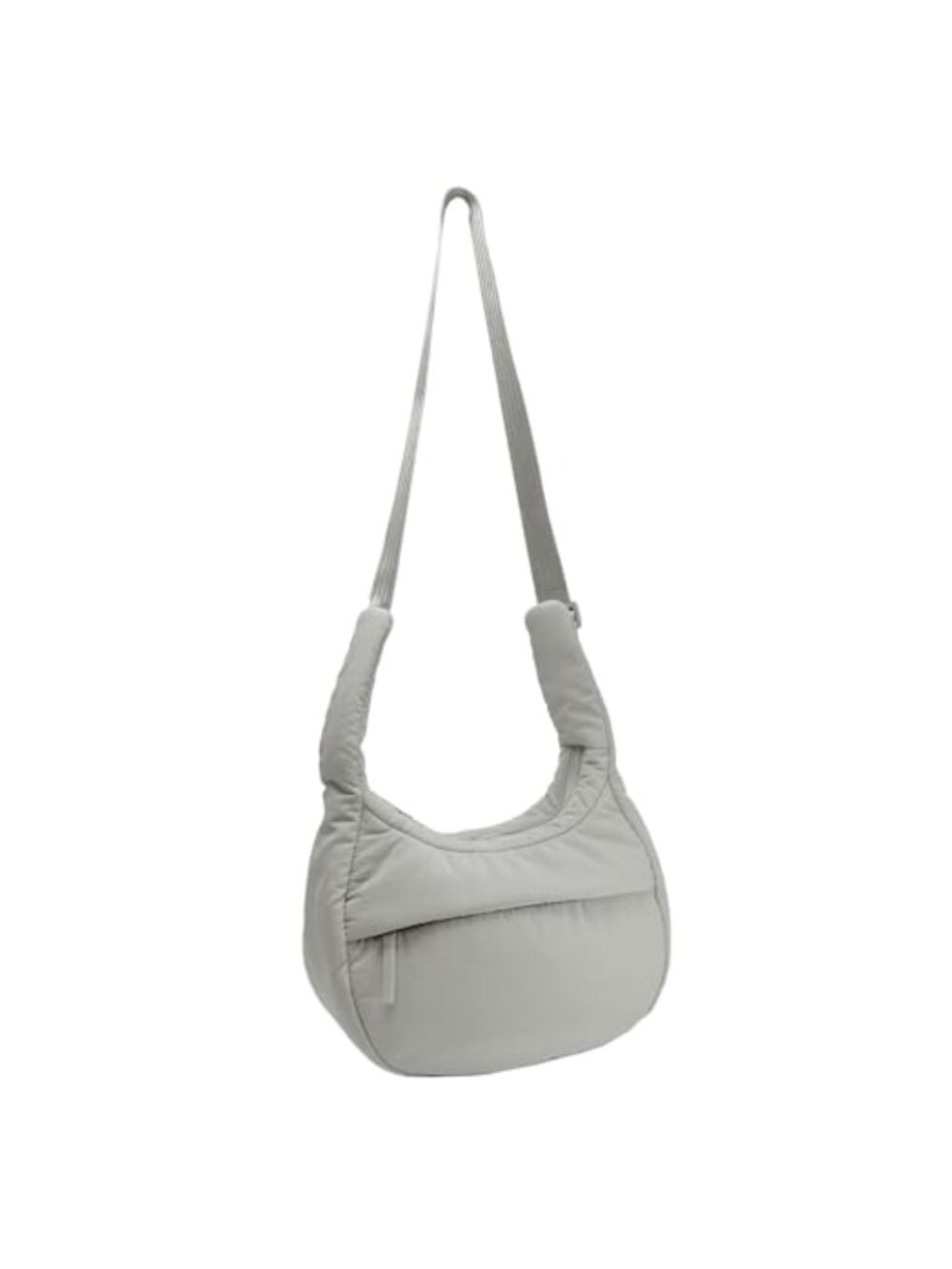 Nylon Puffer Crossbody Bag Lightweight Water-Resistant Slouchy Purse